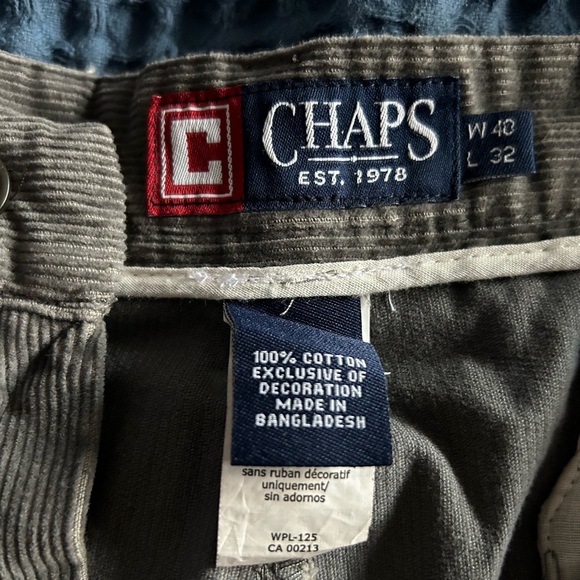 Unisex Chaps corduroy pants/ dangerously comfortable! - Picture 5 of 5